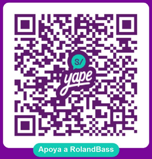 Código QR para apoyar a RolandBass por Yape